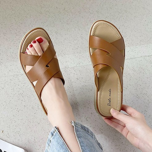 라블 여성용 발편한 쿠션슬리퍼 4cm 제품 이미지