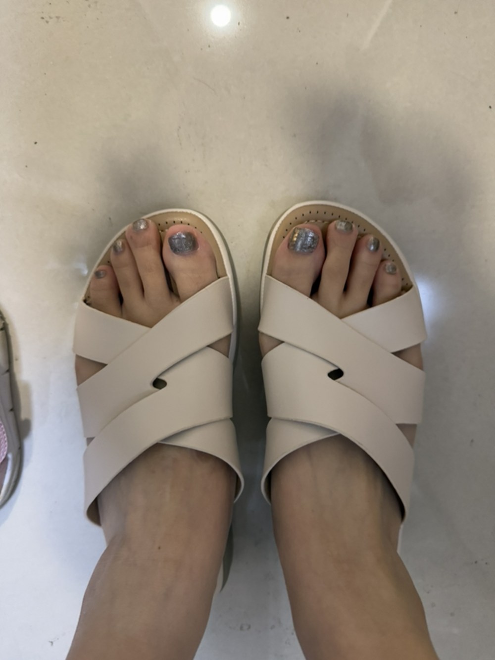 라블 여성용 발편한 쿠션슬리퍼 4cm 구매 후기 이미지